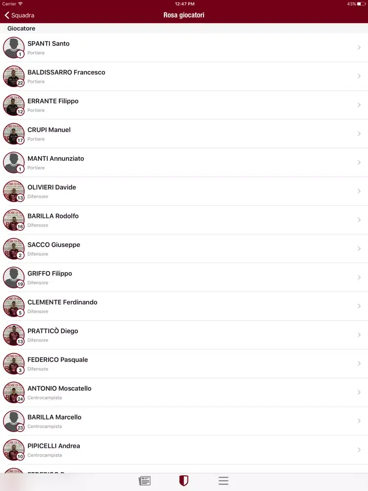 Bovalino calcio a 5 iPad  스크린샷