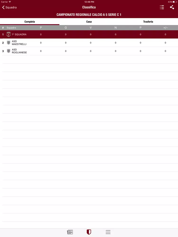 Bovalino calcio a 5 iPad  스크린샷
