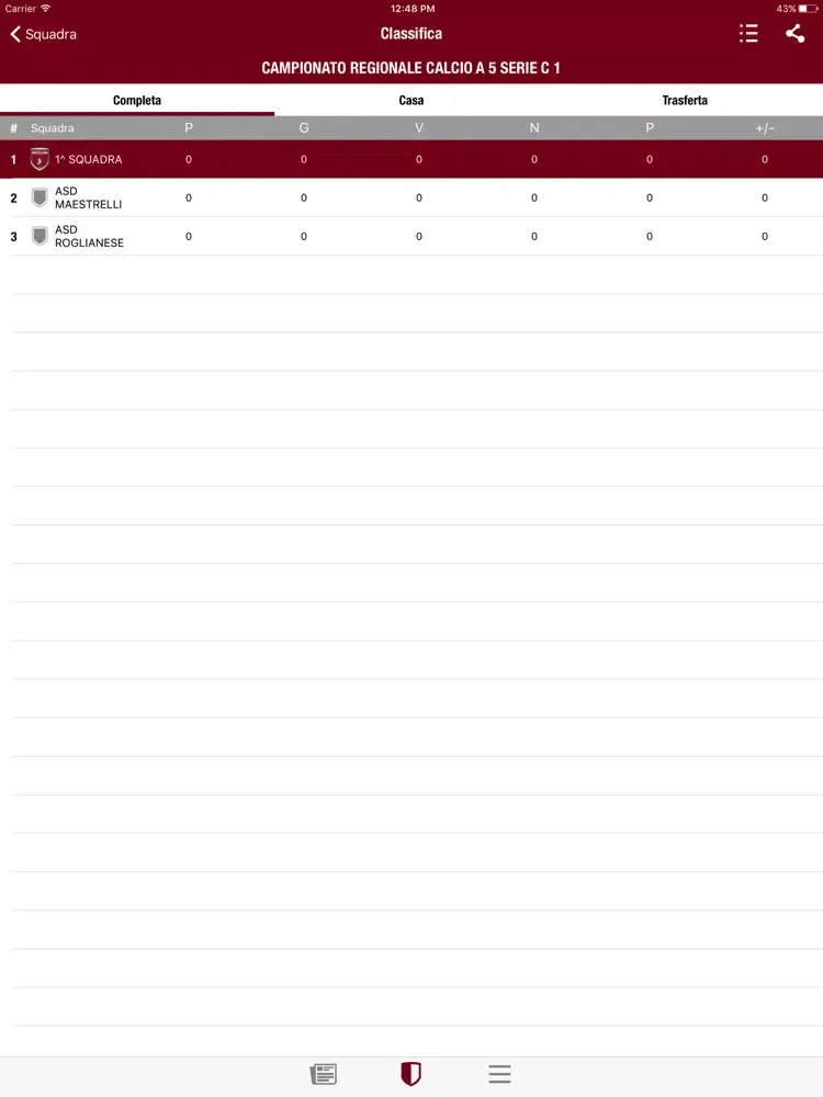 Bovalino calcio a 5 iPad  스크린샷