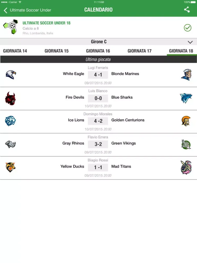 Soccer Fever Milano iPad 應用截圖
