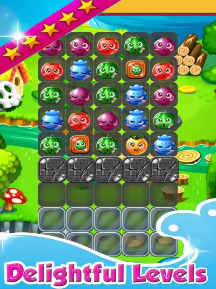 Fruit Link - Match-3 Free Game iPad  স্ক্রিনশট
