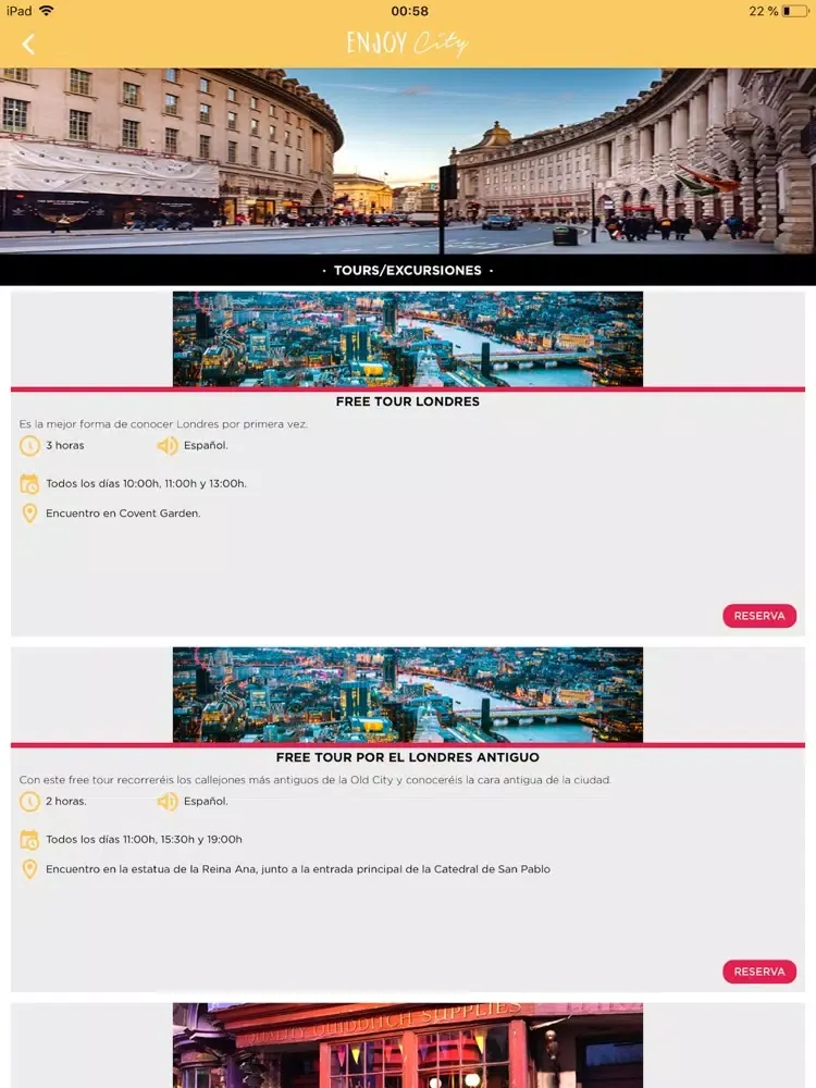 Screenshot di Enjoy City iPad 
