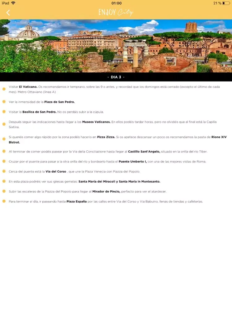 Screenshot di Enjoy City iPad 