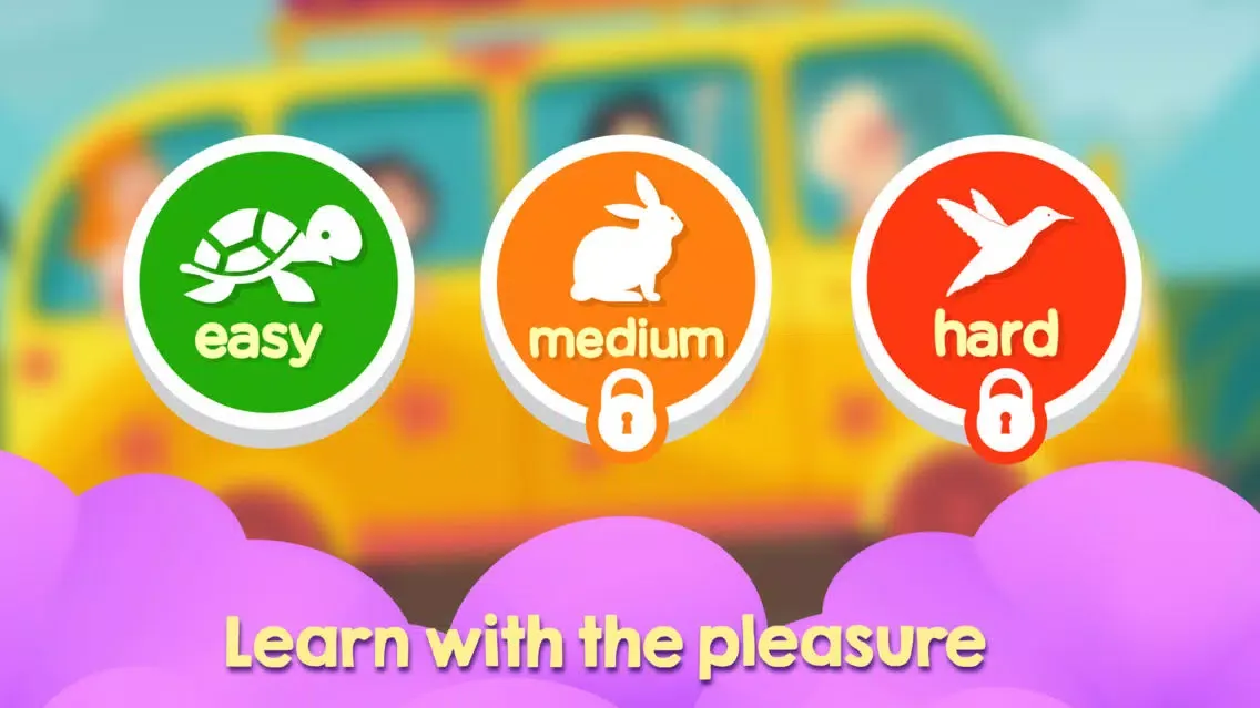 Vehicles - Sweet Memory Game سکرین شاٹس