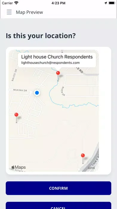Скриншоты I4C-Africa Rapid Response App
