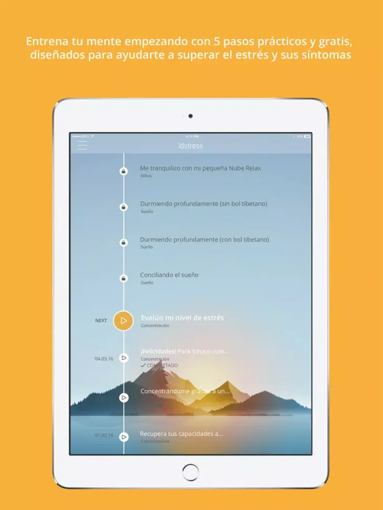 idstress - Meditate, find calm iPad  スクリーンショット