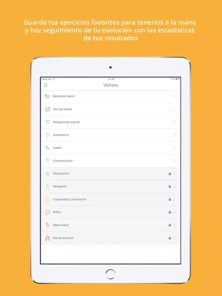 idstress - Meditate, find calm iPad  スクリーンショット