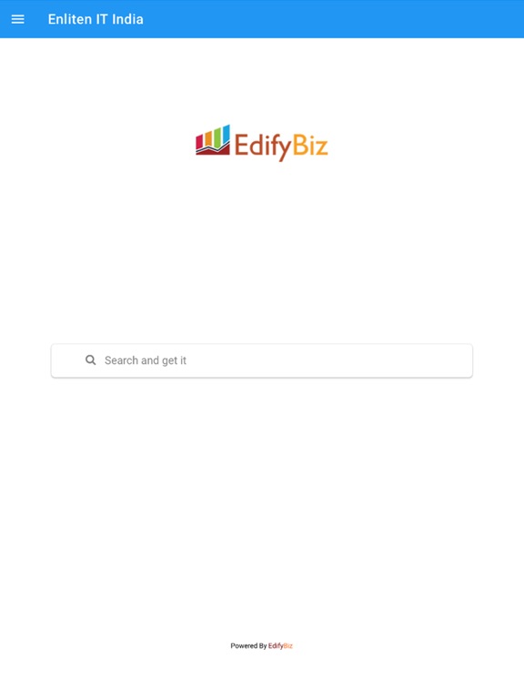Tangkapan skrin EdifyBiz Lite iPad 