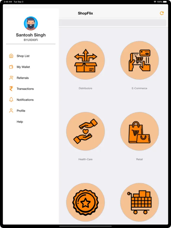 ShopFlix iPad  Ekran Görüntüleri