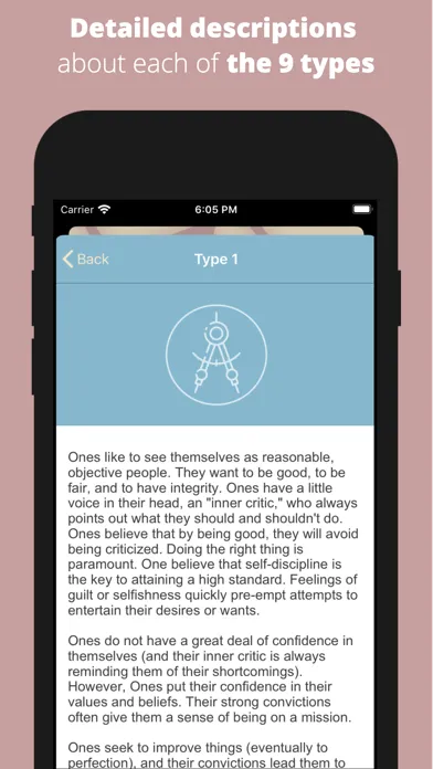 Enneagram Test: Self-Analysis Screenshots