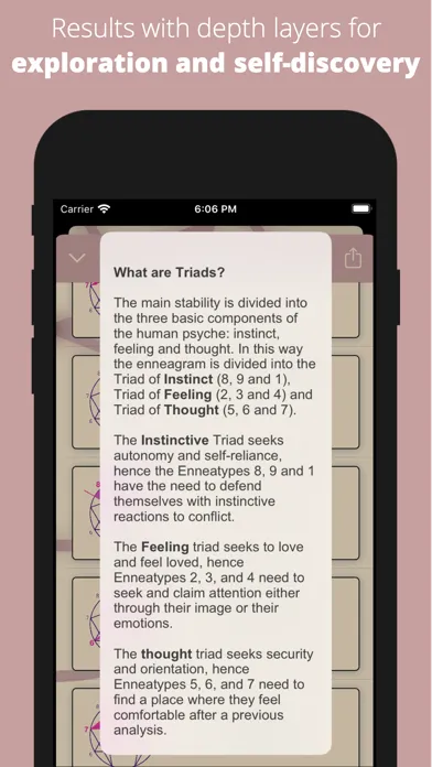 Enneagram Test: Self-Analysis Screenshots