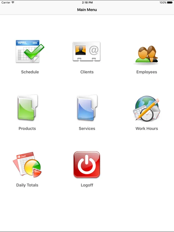 Capturas de pantalla de Envision Access iPad 