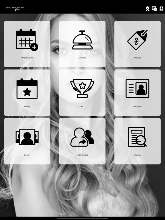 Screenshot di Lisa Thomas Salon iPad 
