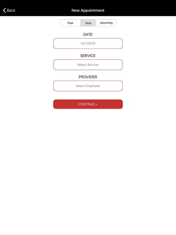 Tangkapan skrin Z Nevaeh Salon iPad 