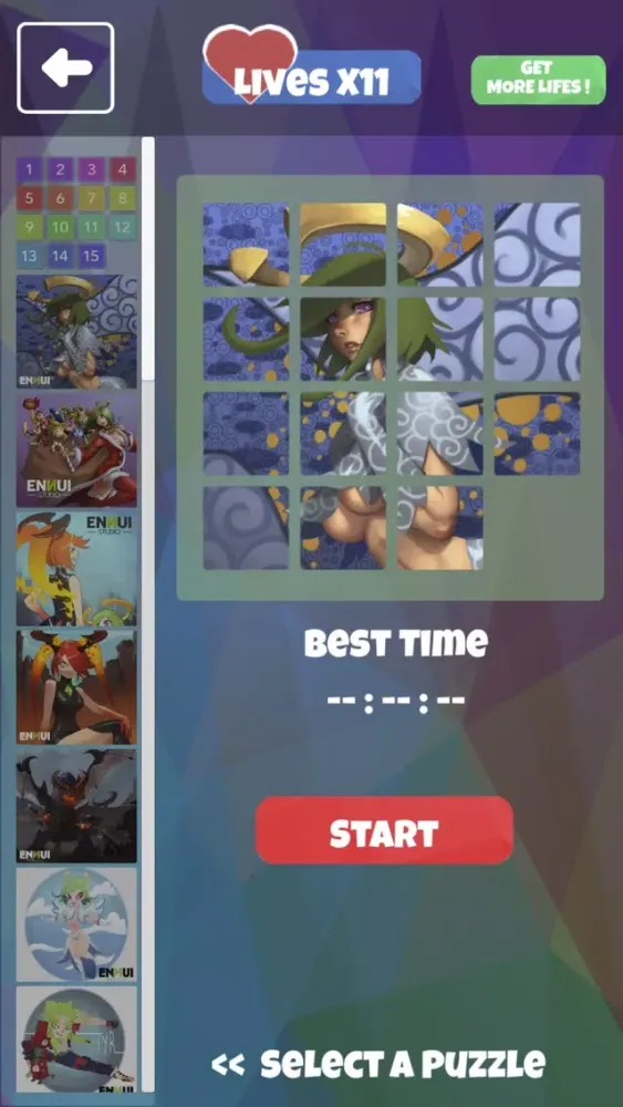 Capturas de pantalla de 15 Puzzle All Stars
