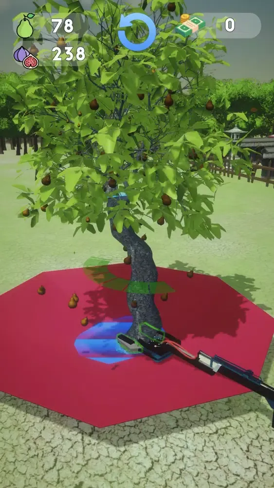 Tangkapan skrin Harvester Machine