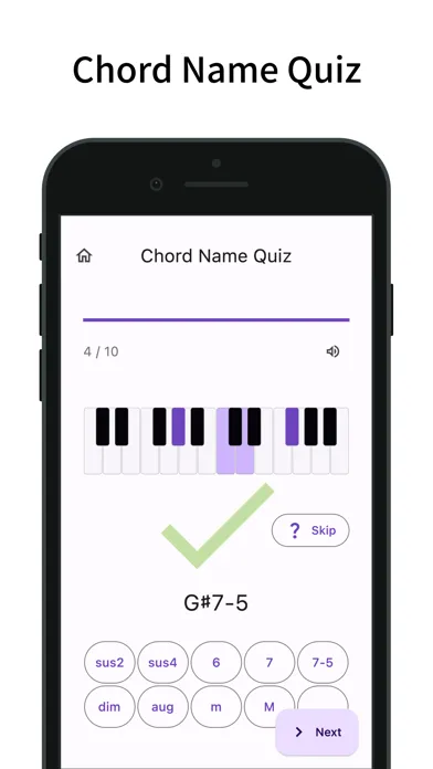 Chord Quiz: Learn Piano Chord স্ক্রিনশট