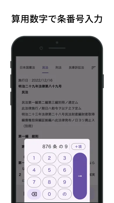 Tangkapan skrin 六法: 条文にジャンプ