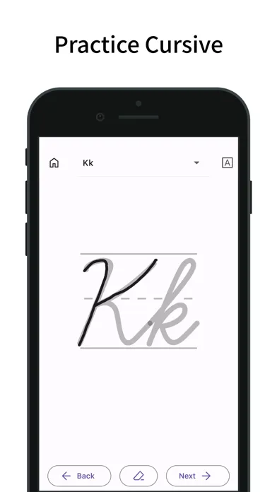 Tangkapan layar Cursive: Learn English Cursive