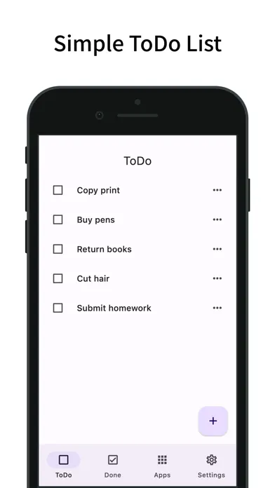 Zrzuty ekranu ToDo: Simple ToDo List