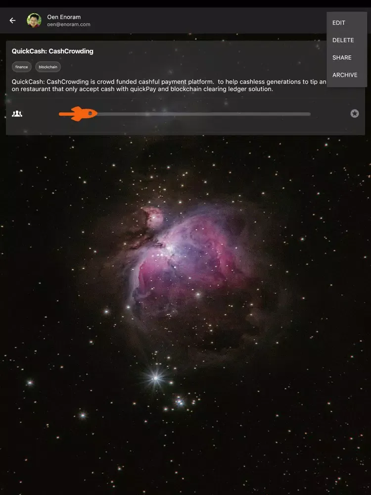 StartGazer.io iPad 应用截图