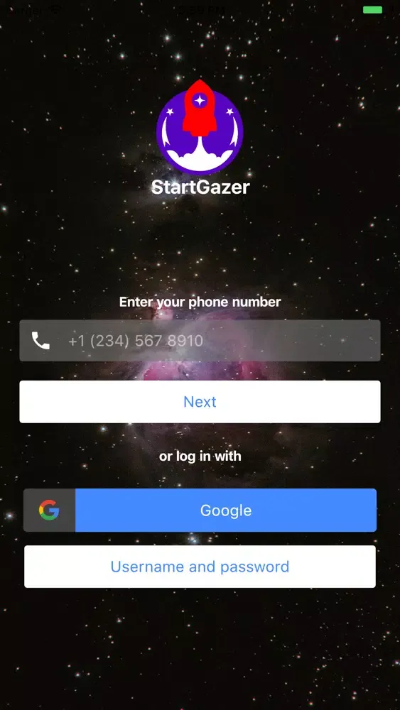 StartGazer.io应用截图