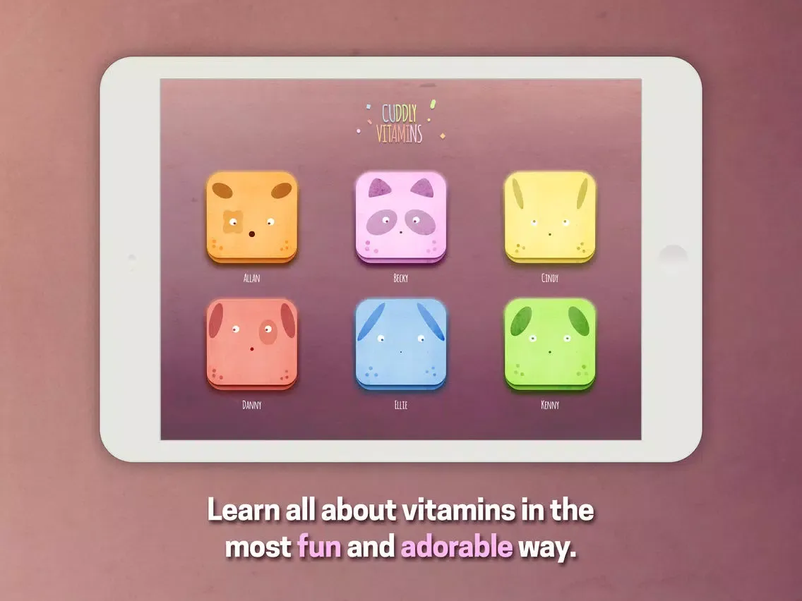 Cuddly Vitamins iPad  Screenshots