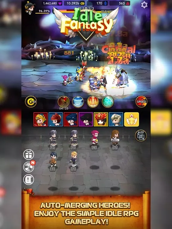 Idle Fantasy Merge RPG iPad  স্ক্রিনশট