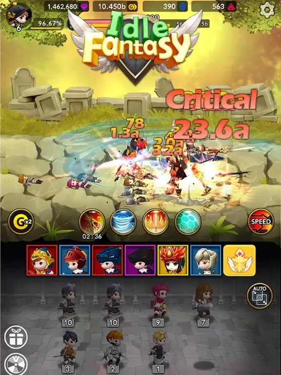 Idle Fantasy Merge RPG iPad  স্ক্রিনশট