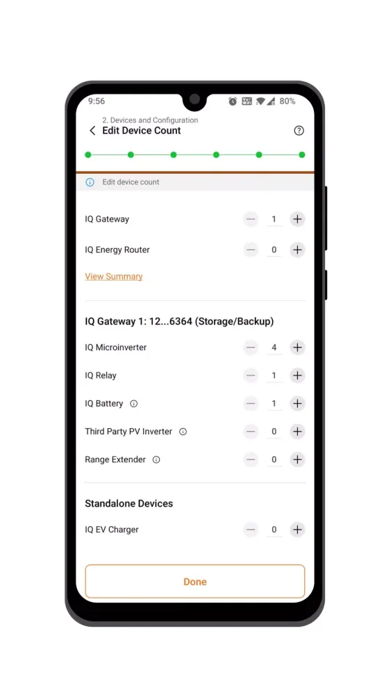 ภาพหน้าจอของ Enphase Installer Toolkit