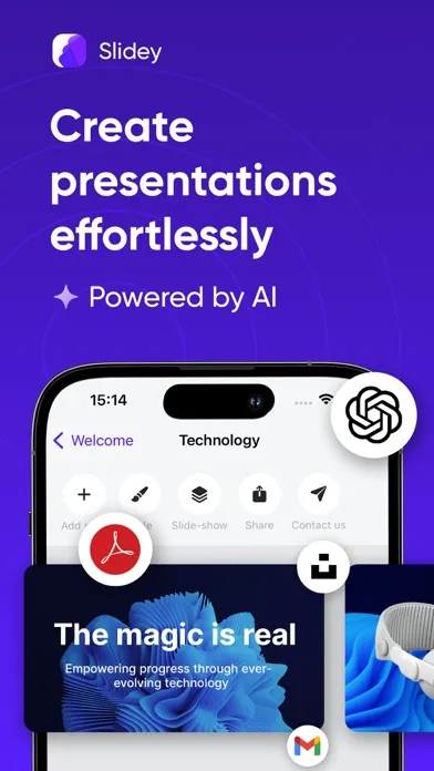 Slidey: Ai Presentation Slides应用截图