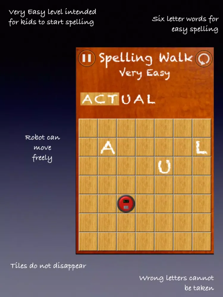ภาพหน้าจอของ Spelling Walk iPad 