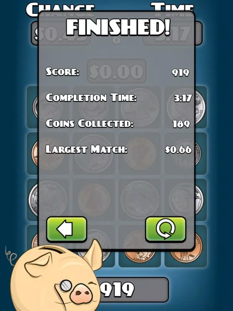 Tangkapan layar Keep the Change Kids iPad 
