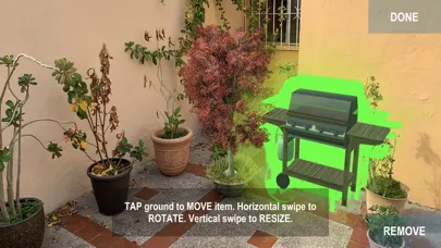 Tangkapan layar AR Landscaper