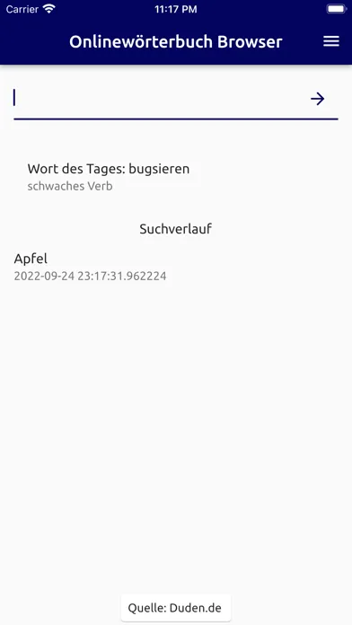 Скриншоты Onlinewörterbuch (Duden,etc)