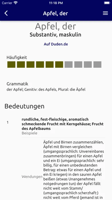 Скриншоты Onlinewörterbuch (Duden,etc)