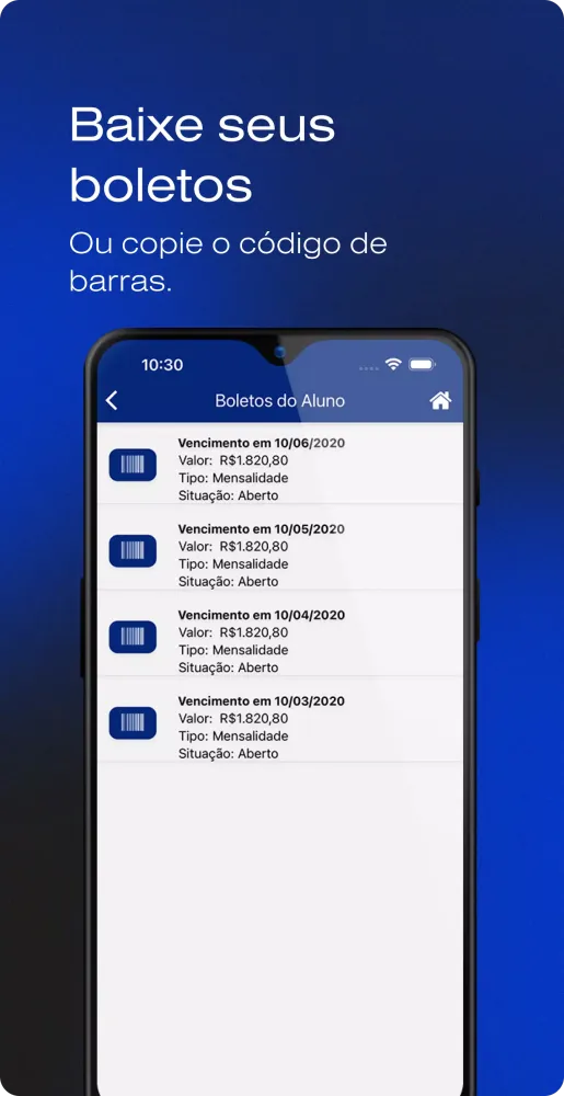 Ensinc Aluno Screenshots