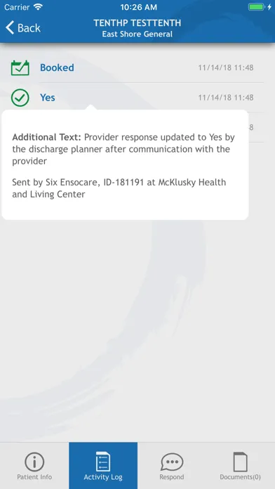 Ensocare Respond Screenshots