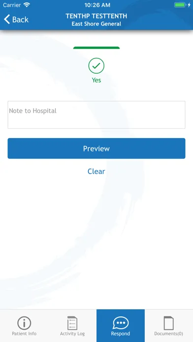 Ensocare Respond Screenshots