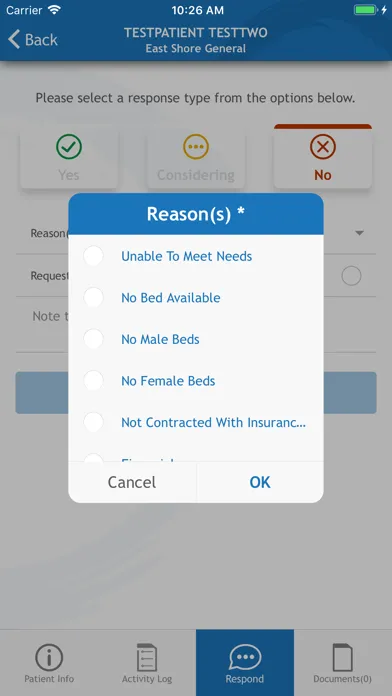 Ensocare Respond Screenshots