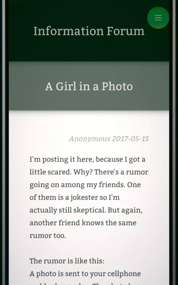 Mysterious Forum and 7 Rumors Screenshots