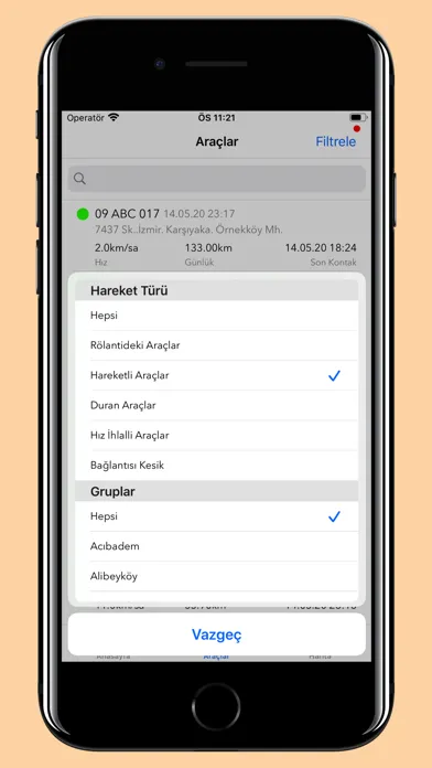 Zrzuty ekranu EnTakip Vehicle Tracking