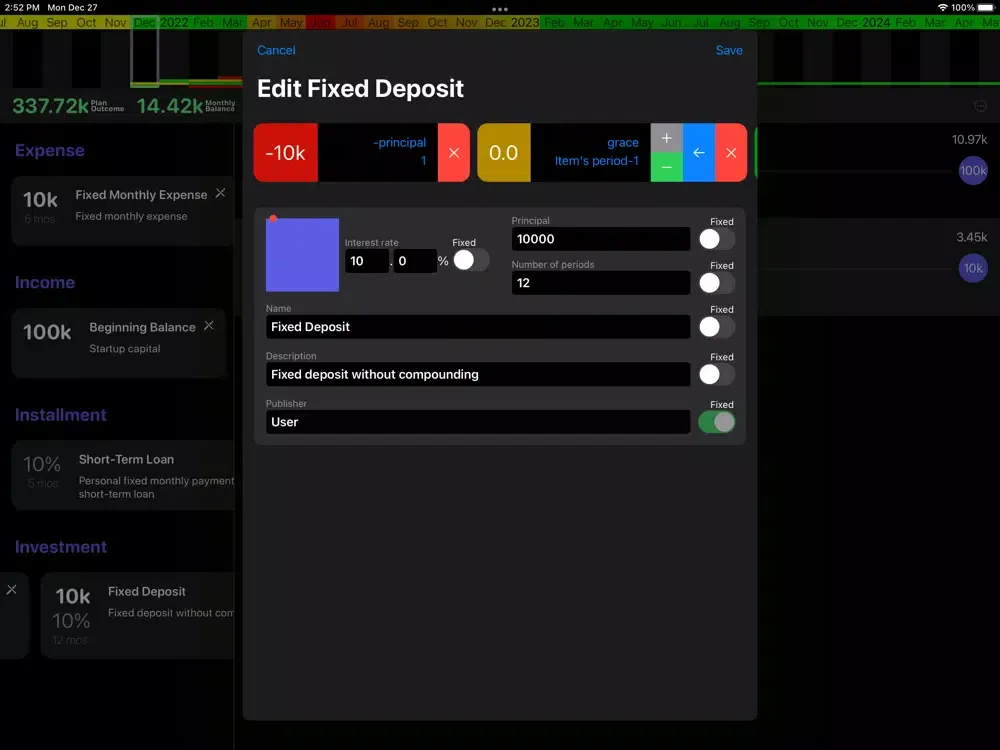 Planci iPad  Screenshots
