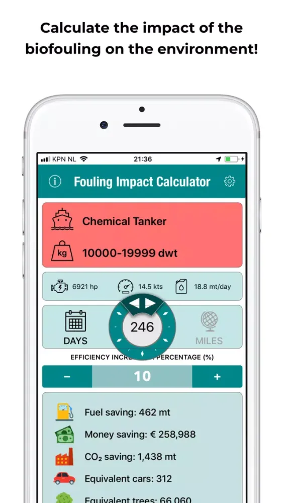 Capturas de pantalla de Fouling Impact Calculator