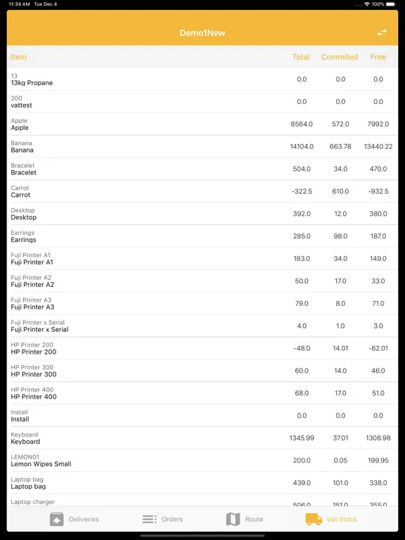 Deliver for SAP Business One iPad  Screenshots