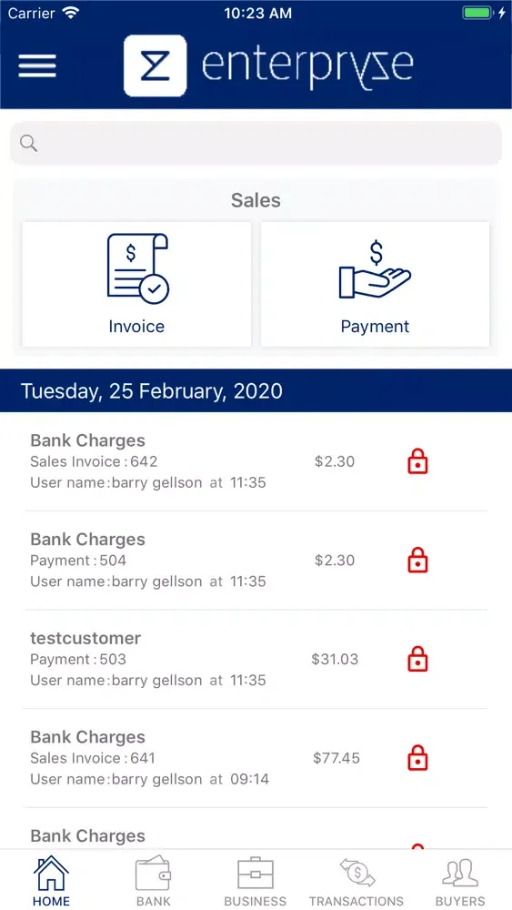 Enterpryze mobileCollect POS سکرین شاٹس