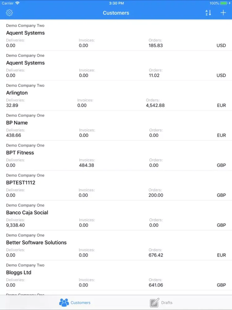 Enterpryze mobileCollect iPad  스크린샷