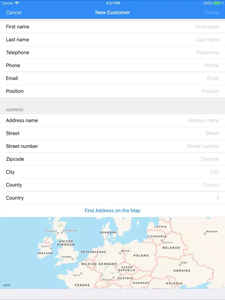 Enterpryze mobileCollect iPad  스크린샷