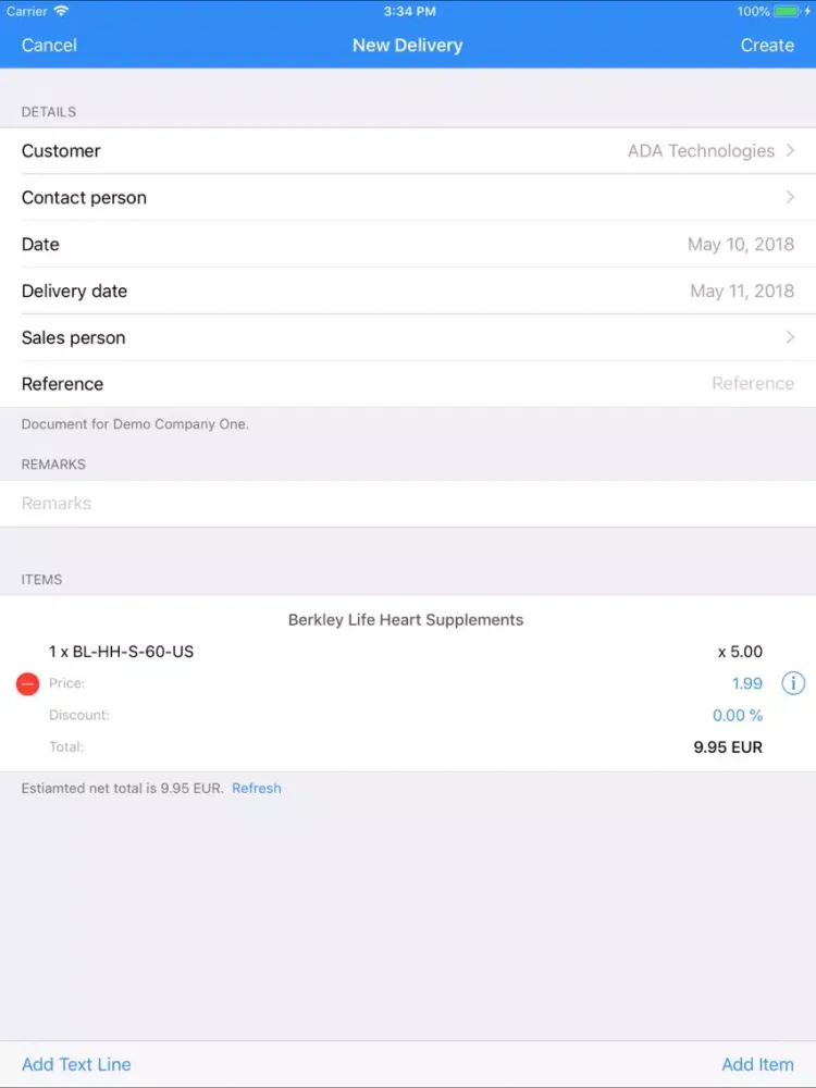 Enterpryze mobileCollect iPad  스크린샷