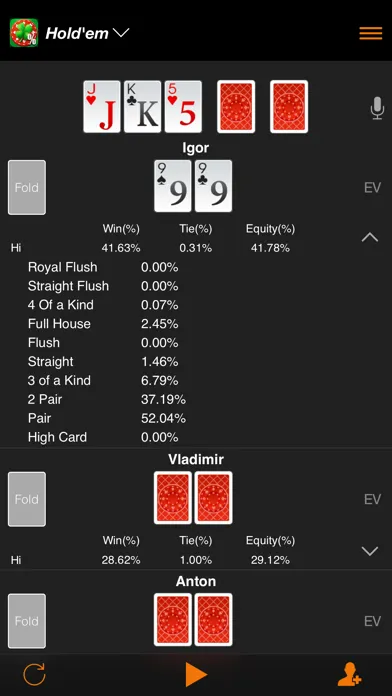 تصاویر Enterra Poker Calculator